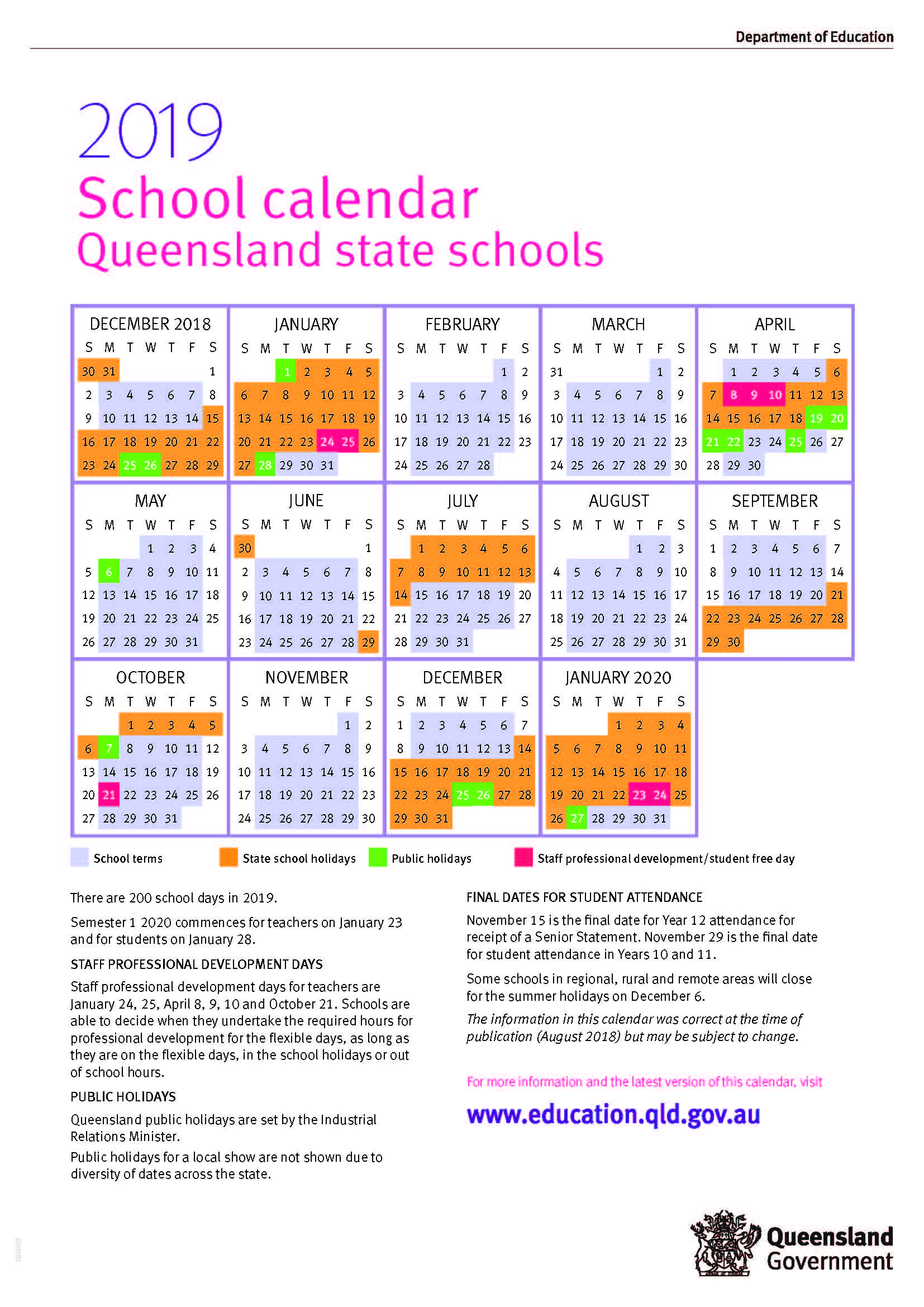 2025 Holidays Calendar Qld Printable